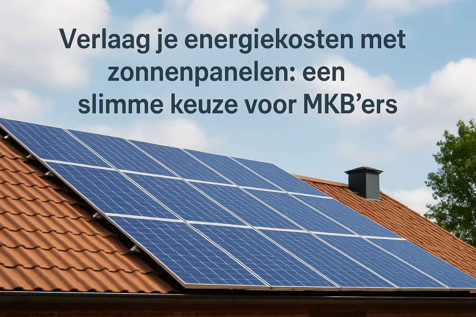 Verlaag je energiekosten met zonnepanelen: een slimme keuze voor MKB'ers