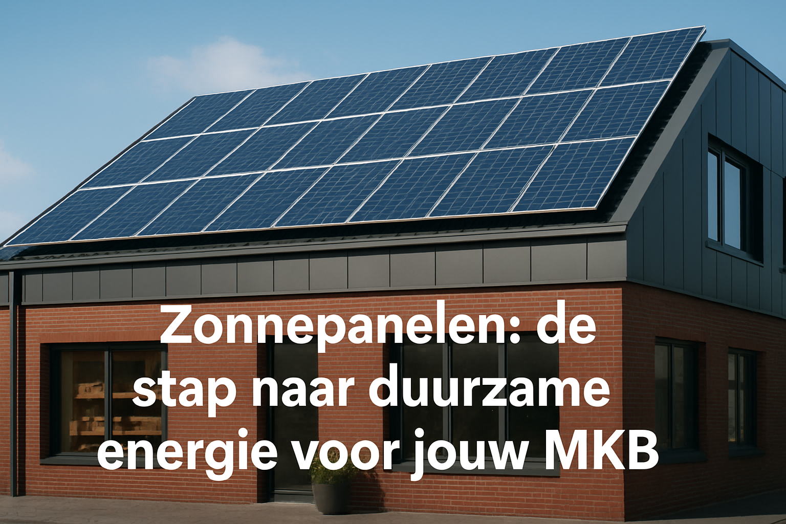 Duurzamer ondernemen met zonnepanelen: een slimme investering voor MKB'ers