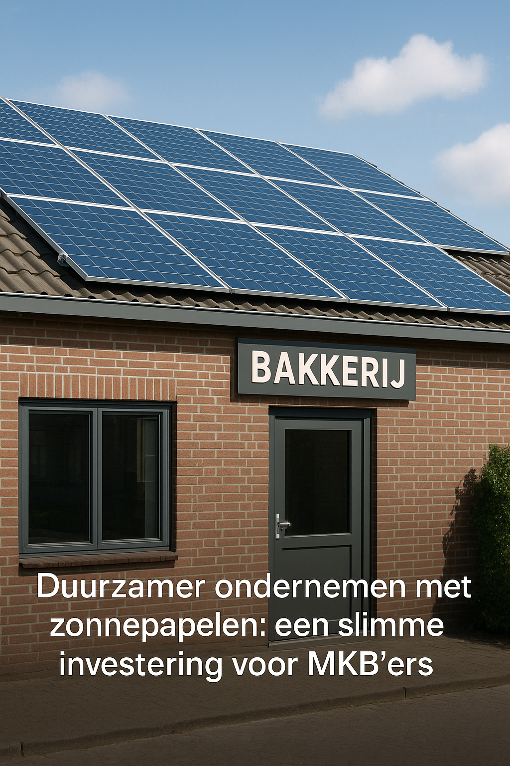Duurzamer ondernemen met zonnepanelen: een slimme investering voor MKB'ers