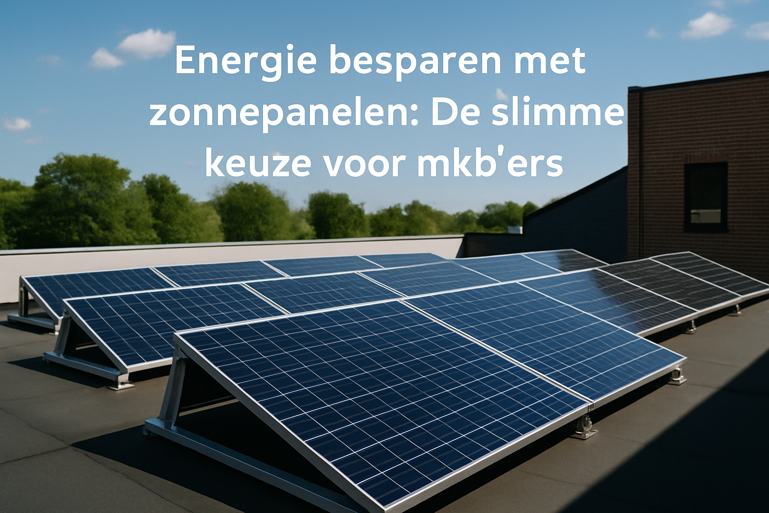 Energiek besparen met zonnepanelen: De slimme keuze voor mkb'ers