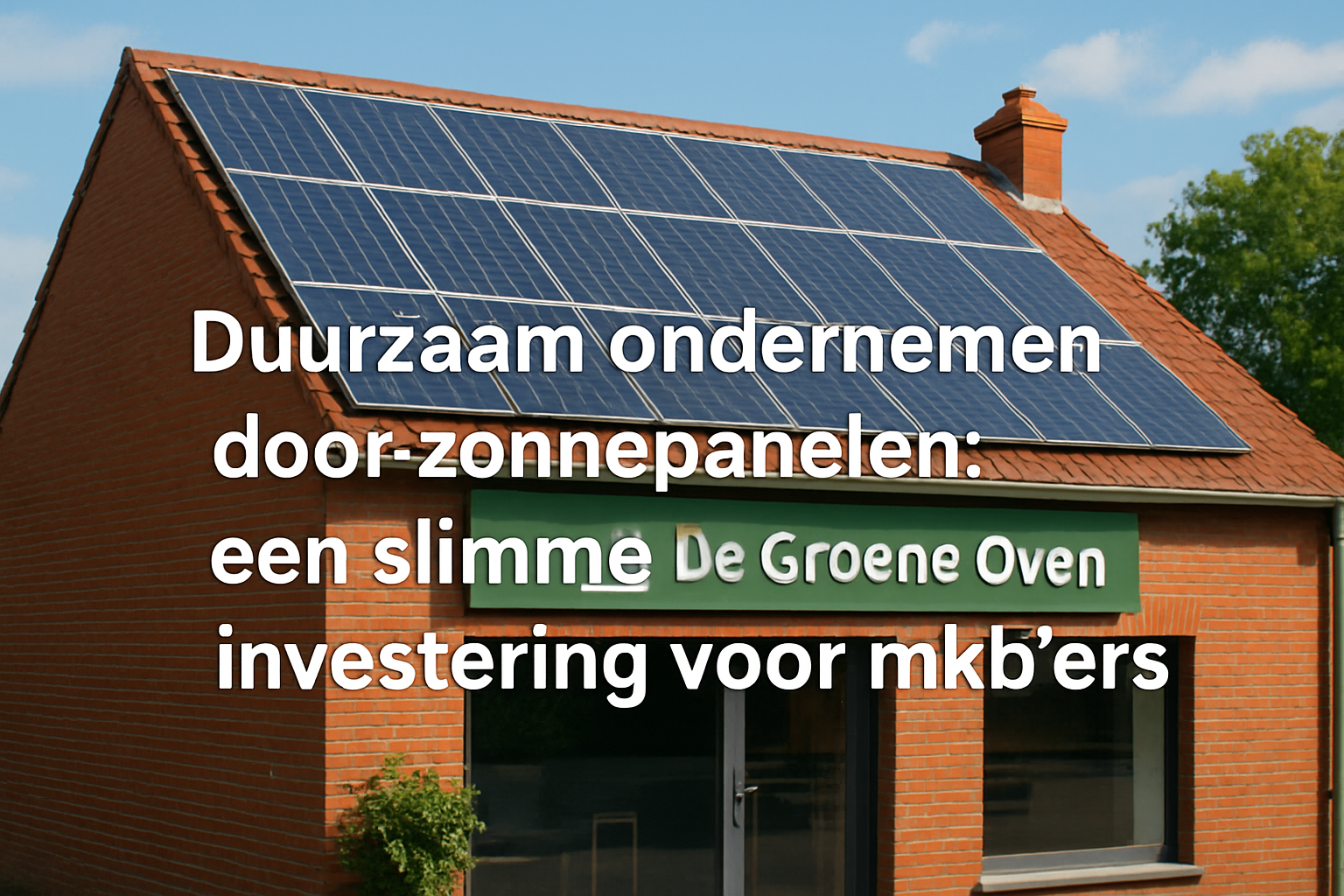 Duurzaam ondernemen: Hoe zonnepanelen jouw mkb-bedrijf kunnen transformeren