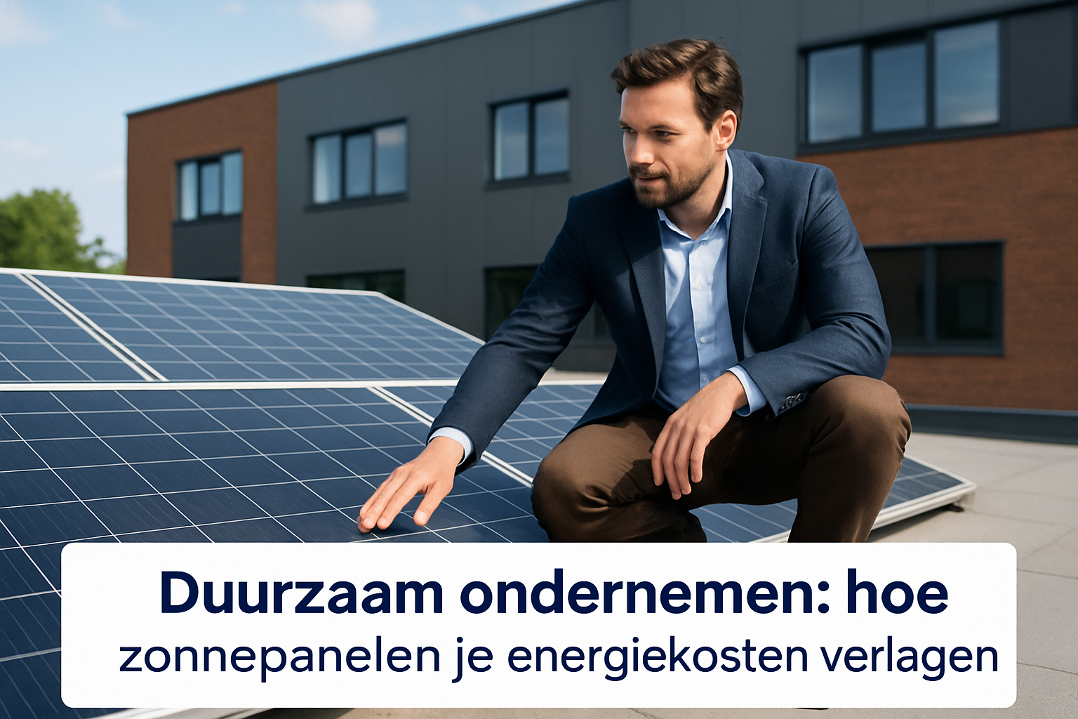 Duurzaam ondernemen: hoe zonnepanelen je energiekosten verlagen