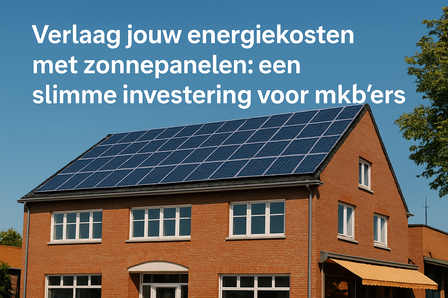 Verlaag jouw energiekosten met zonnepanelen: een slimme investering voor mkb'ers