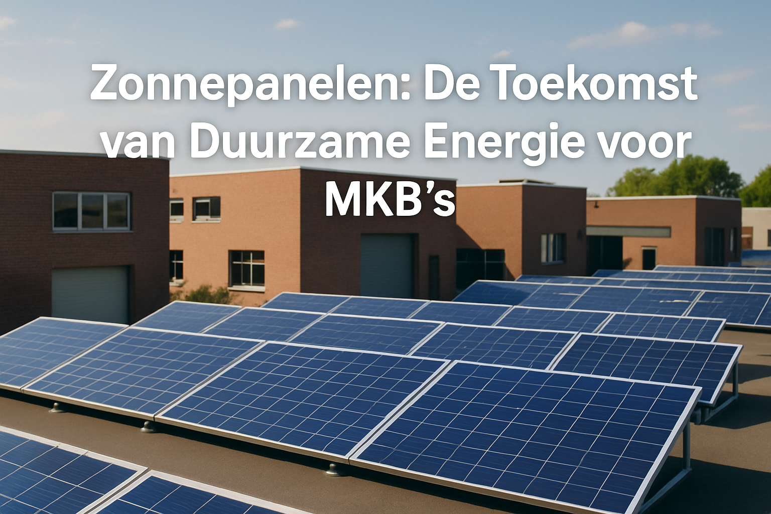 Waarom Zonnepanelen een Slimme Investering zijn voor MKB Bedrijven