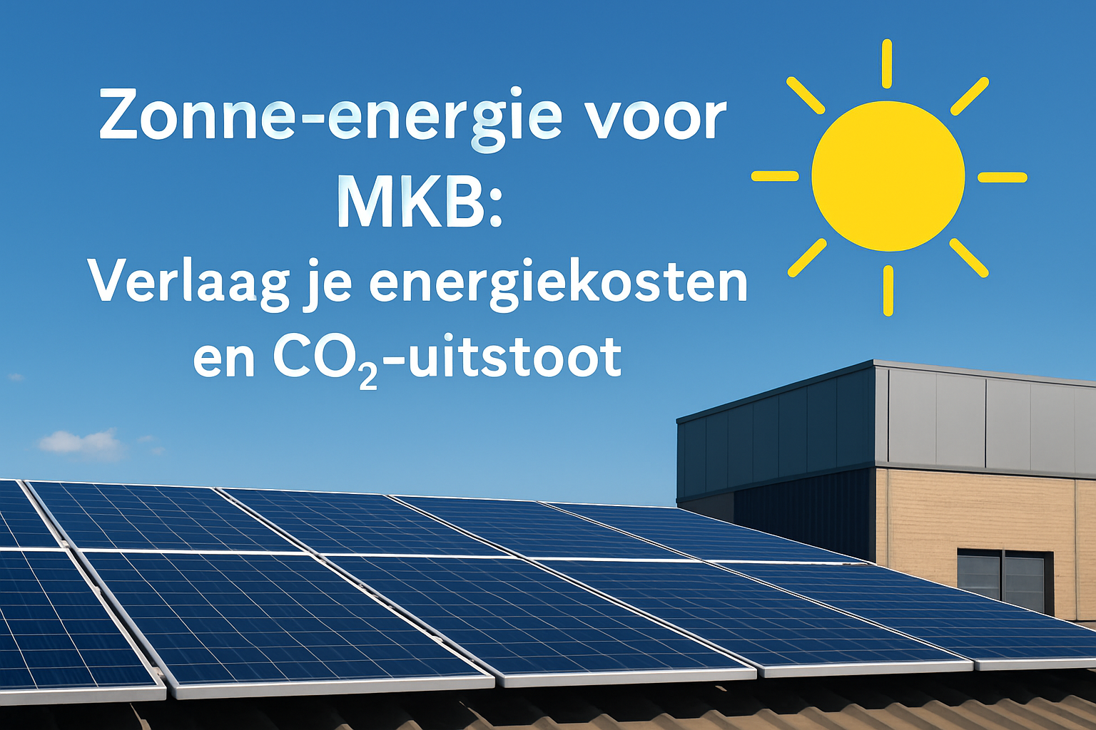 Zonne-energie voor MKB: Verlaag je energiekosten en CO₂-uitstoot