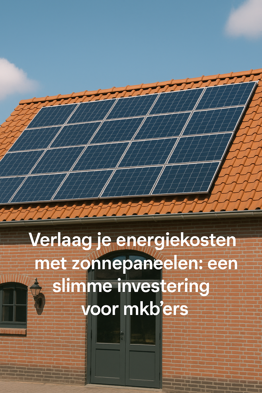 Verlaag je energiekosten met zonnepanelen: een slimme investering voor mkb'ers