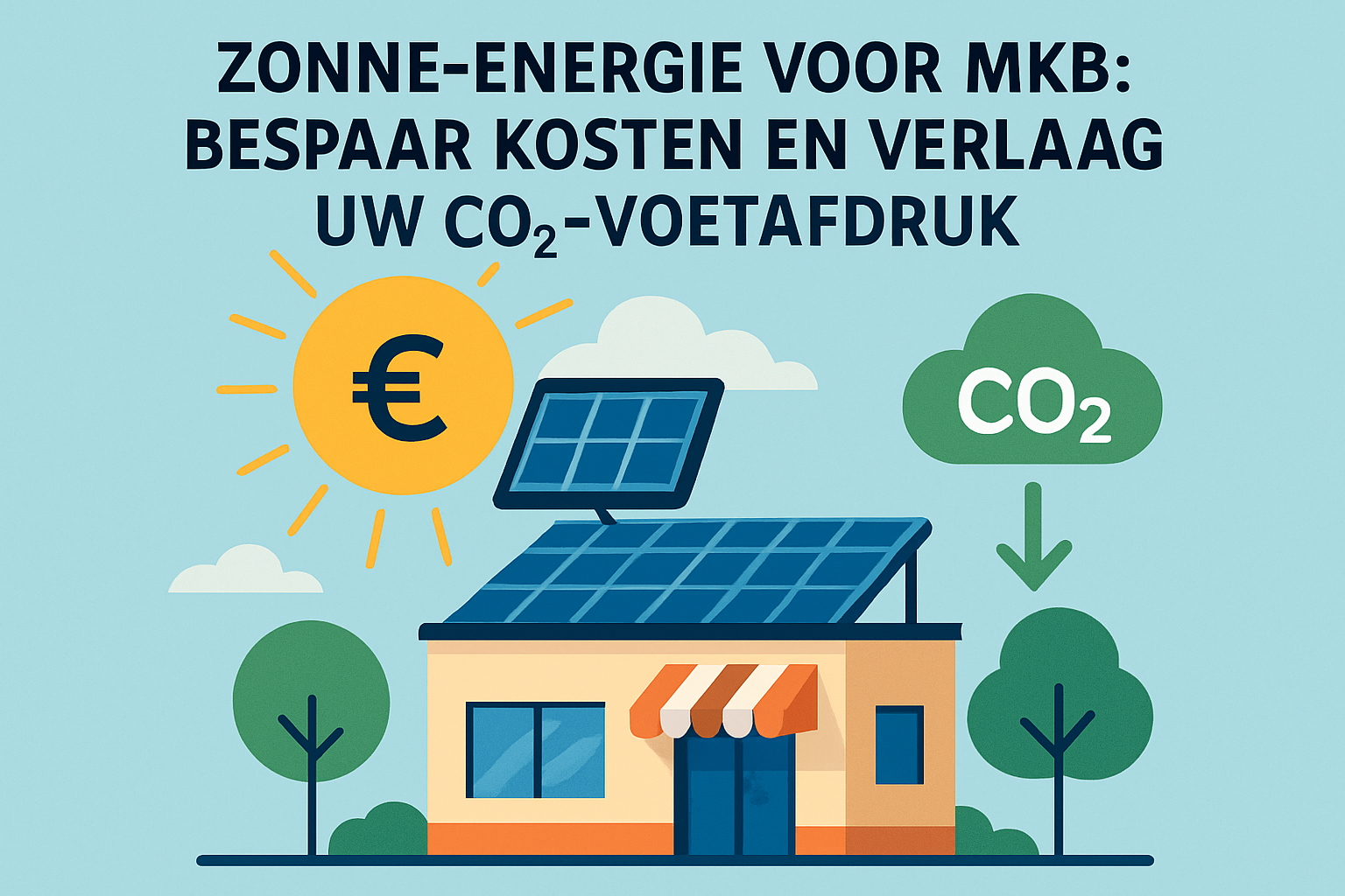 Zonne-energie voor mkb: Bespaar kosten en verlaag uw CO₂-voetafdruk