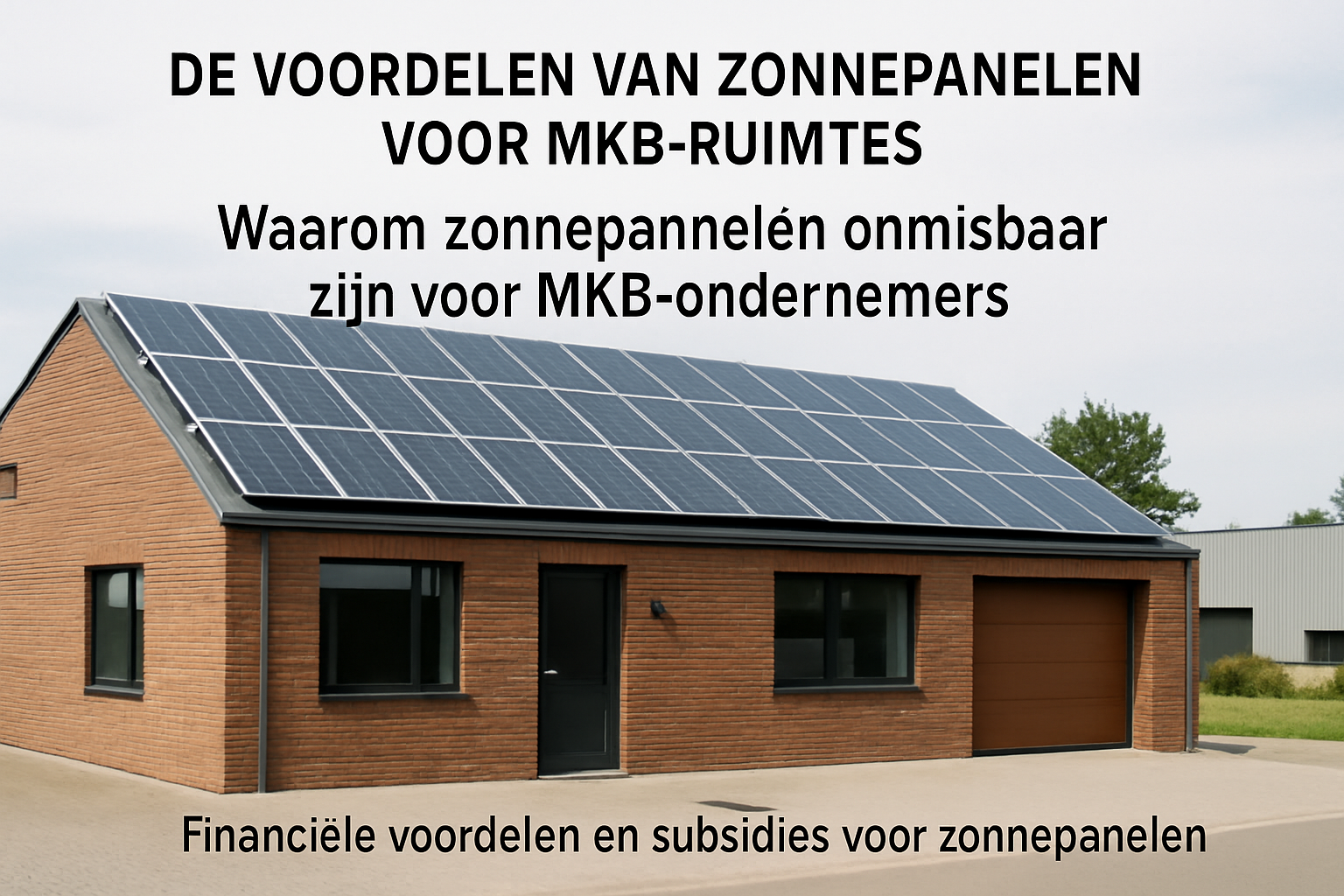 De Voordelen van Zonnepanelen voor MKB-Ruimtes