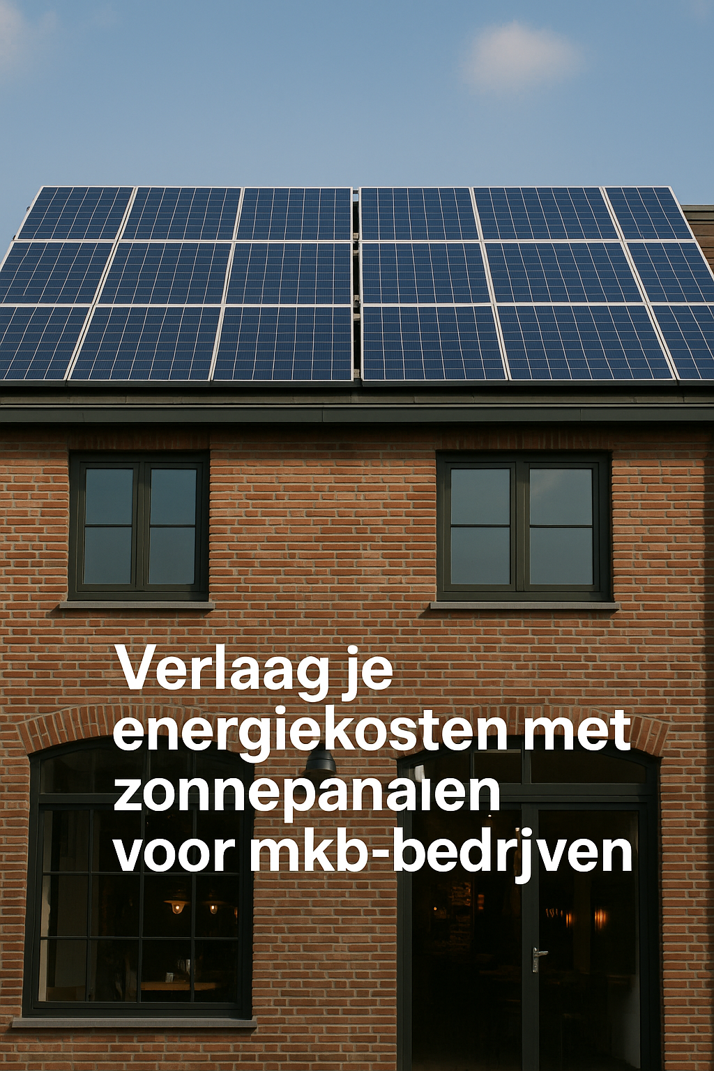Verlaag je energiekosten met zonnepanelen voor mkb-bedrijven