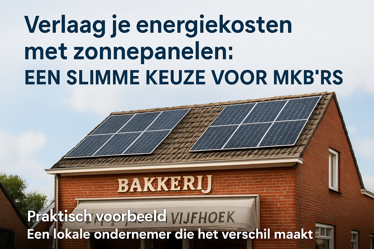 Verlaag je energiekosten met zonnepanelen: Een slimme keuze voor mkb'ers
