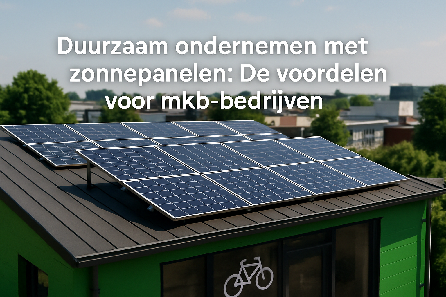 Duurzaam ondernemen met zonnepanelen: De voordelen voor mkb-bedrijven