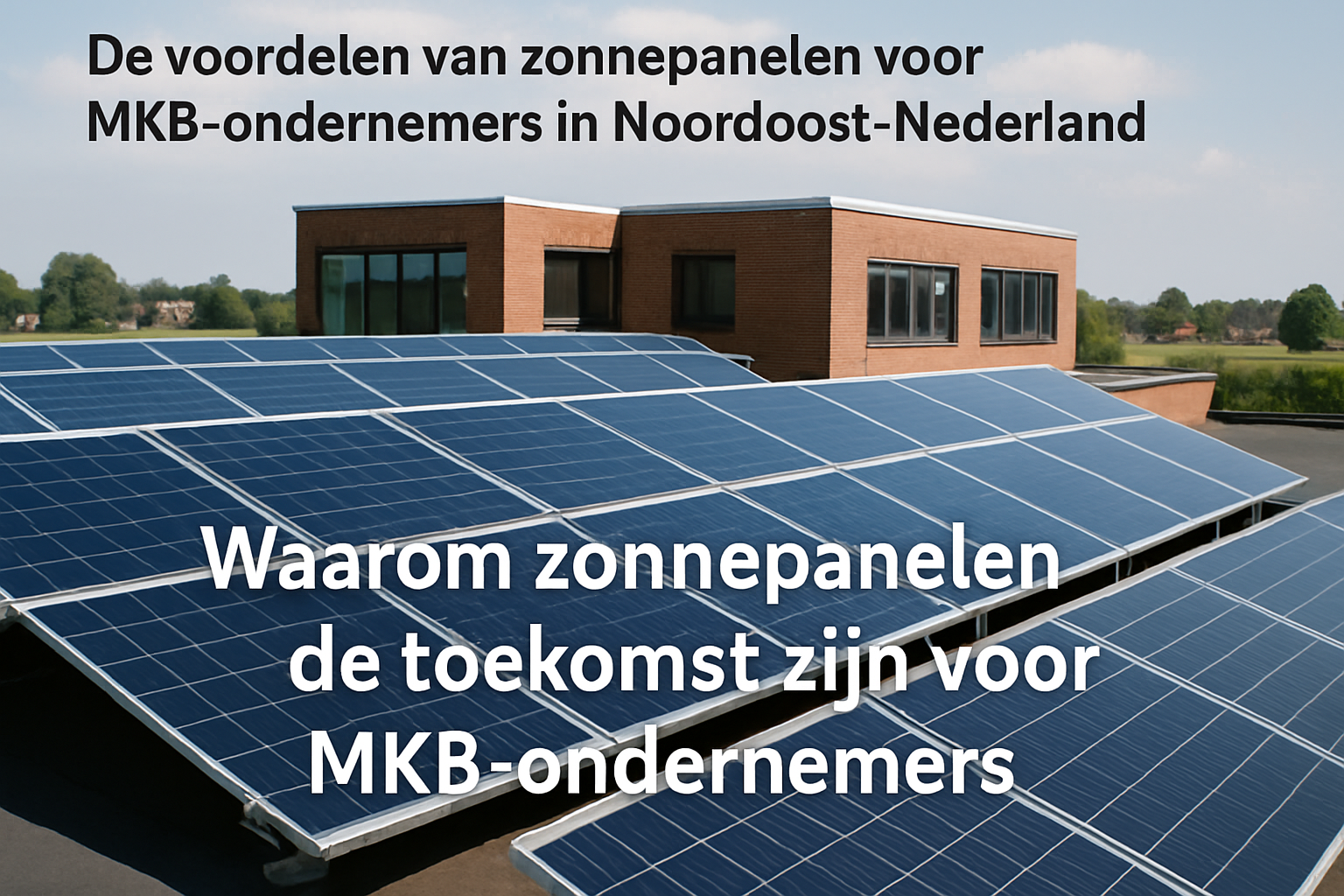 De voordelen van zonnepanelen voor MKB-ondernemers in Noordoost-Nederland