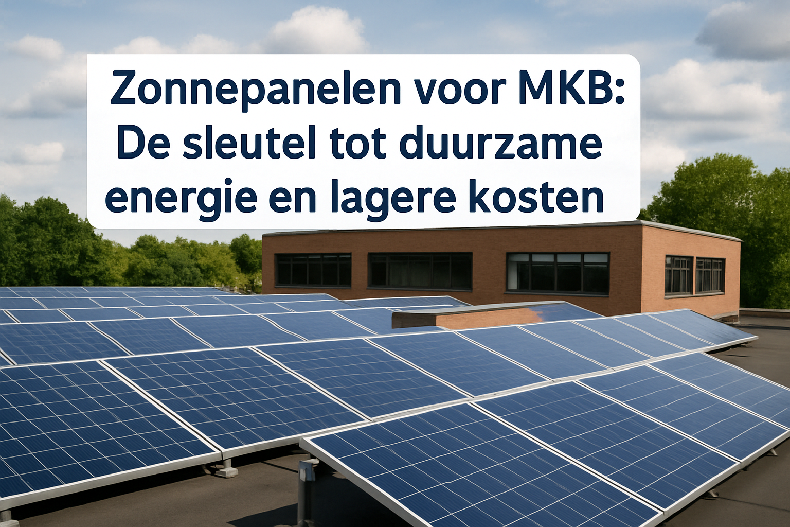 Zonnepanelen voor MKB: De sleutel tot duurzame energie en lagere kosten