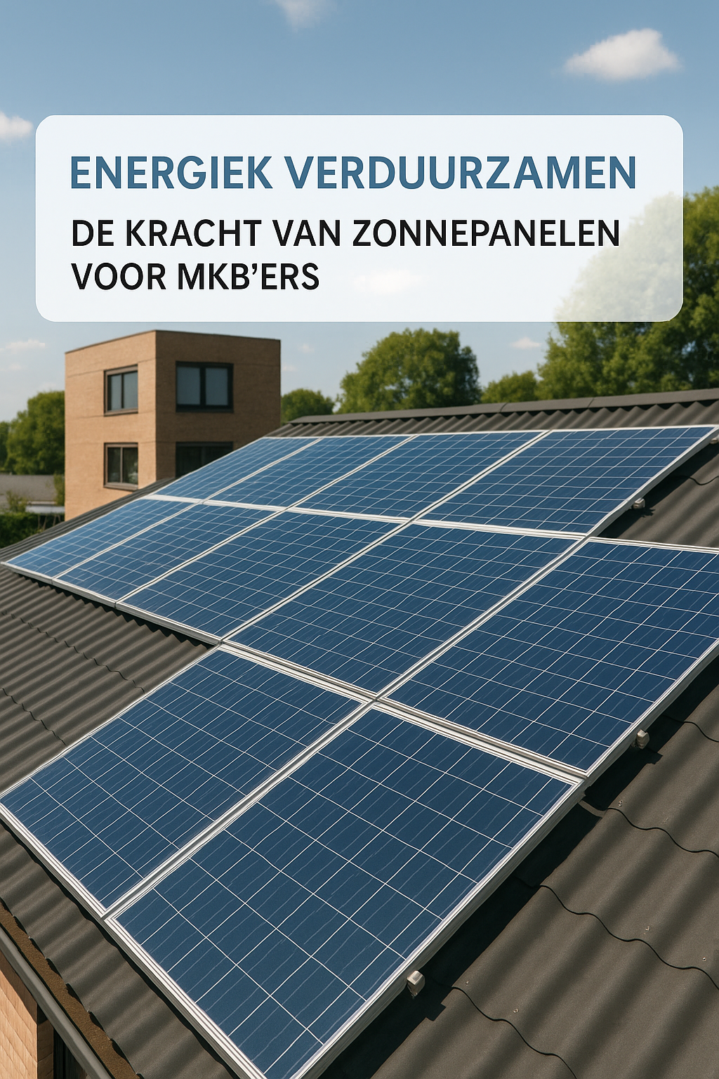 Energiek Verduurzamen: De Kracht van Zonnepanelen voor MKB'ers