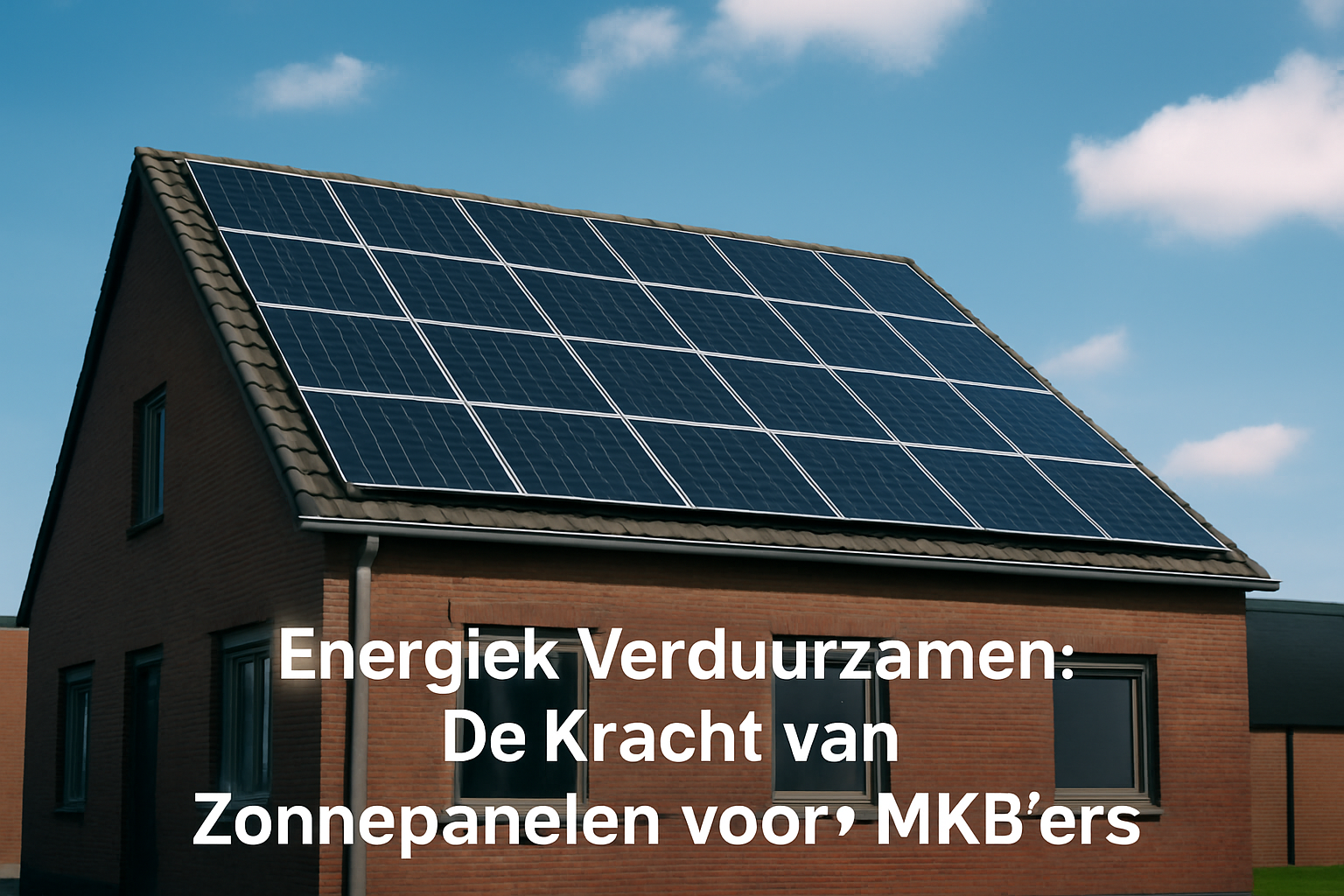 Energiek Verduurzamen: De Kracht van Zonnepanelen voor MKB'ers