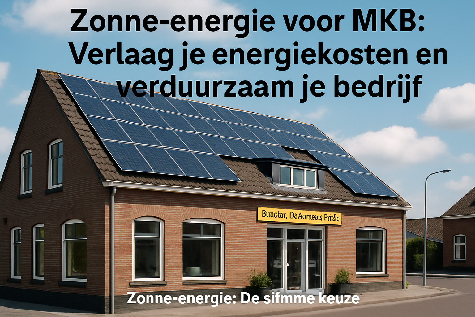 Zonne-energie voor MKB: Verlaag je Energiekosten en Verduurzaam je Bedrijf