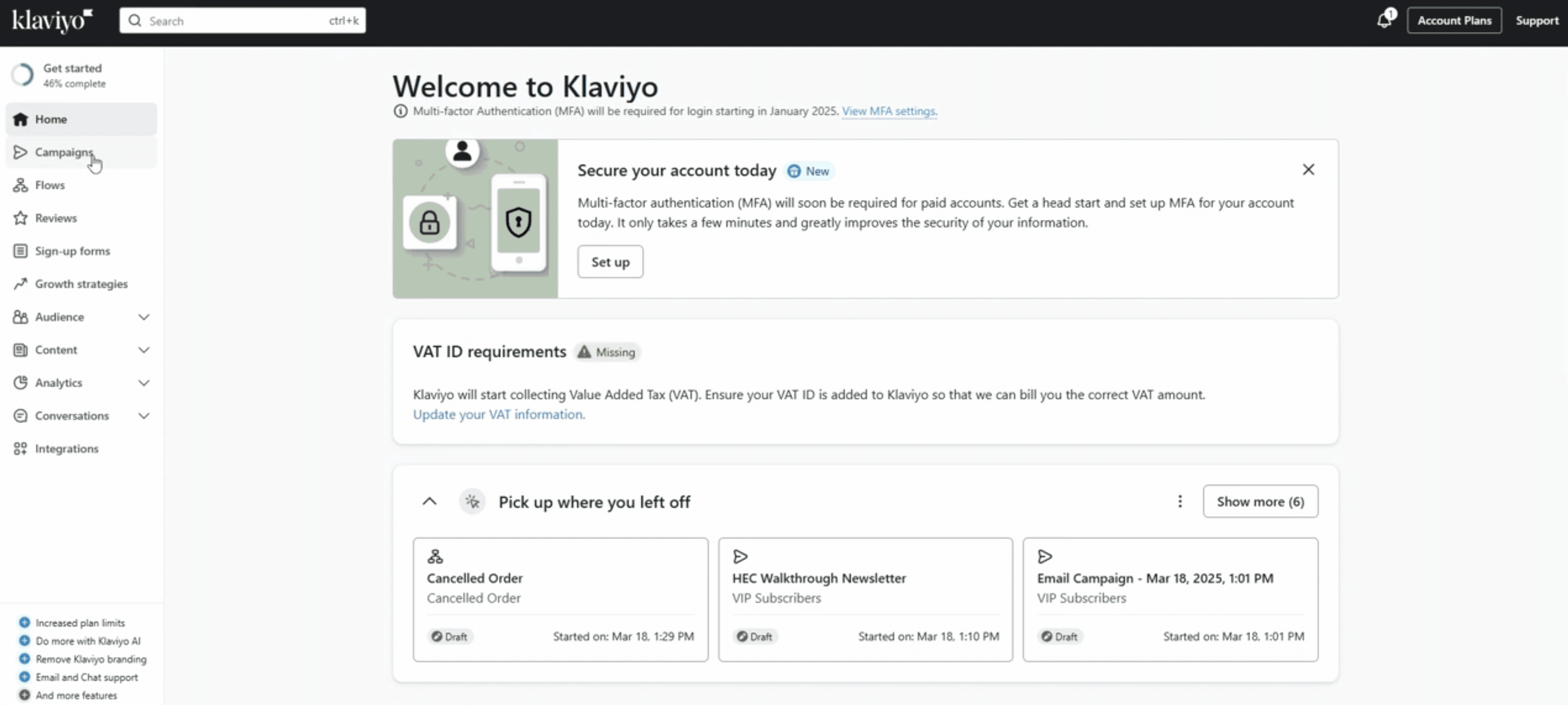 how to open Klaviyo’s Built-In Footer Block to add unsubscribe link