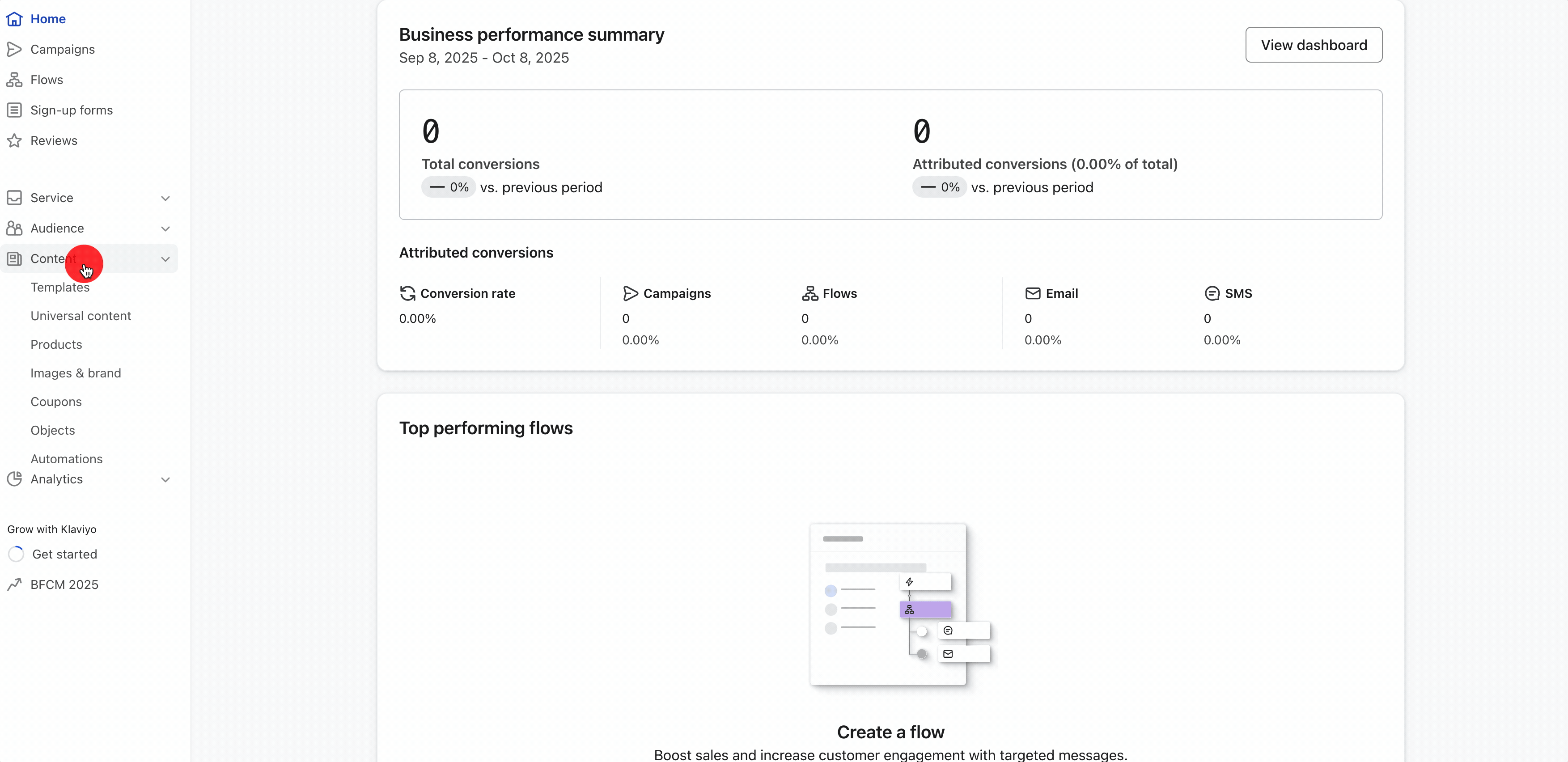 Gif showing how to Create the One-Time Coupon in Klaviyo