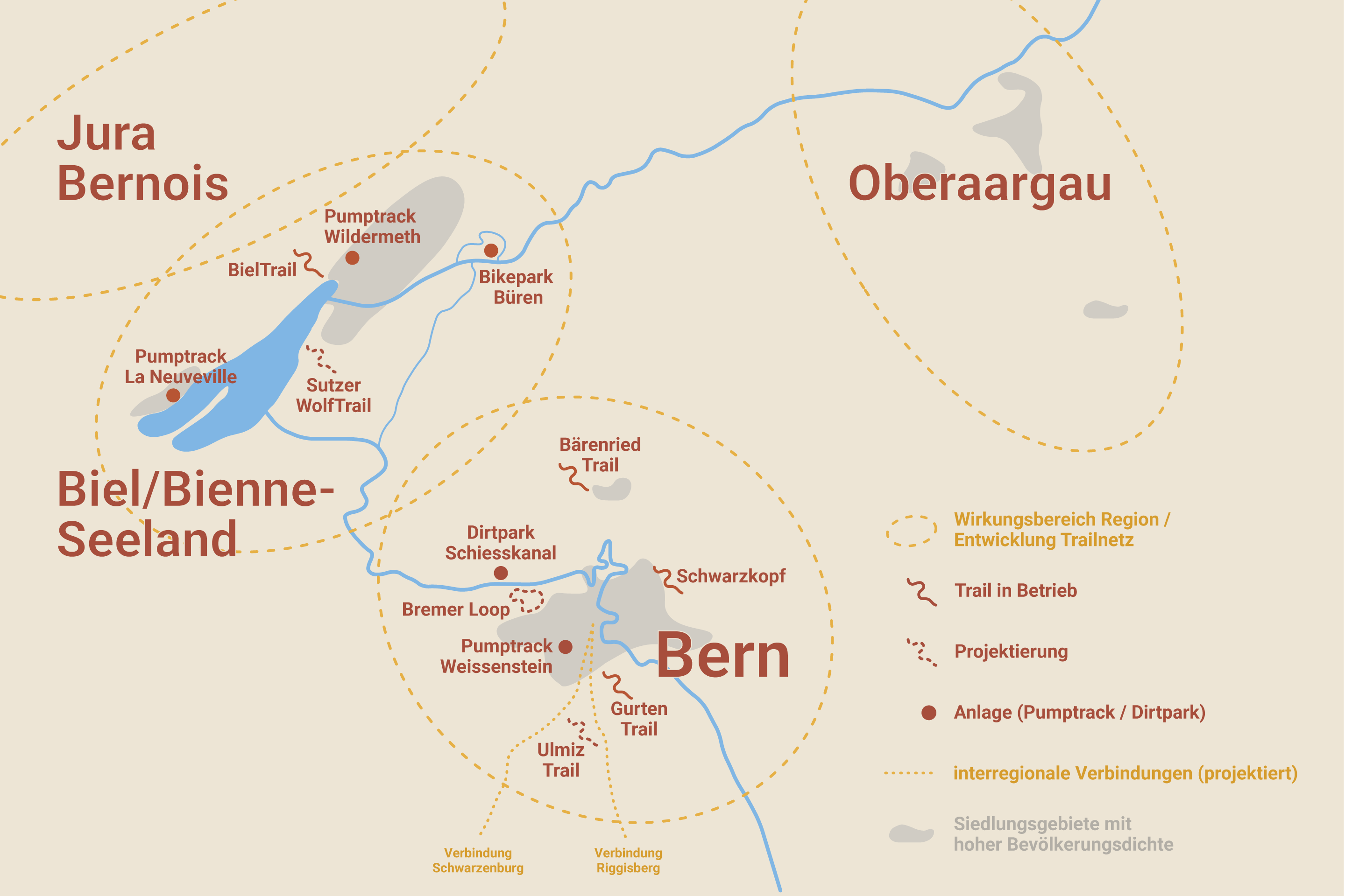 Regionenübersicht trailnet.ch
