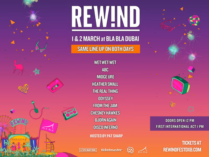 REW!ND 2024 is back at Bla Bla Dubai with Iconic Lineup
