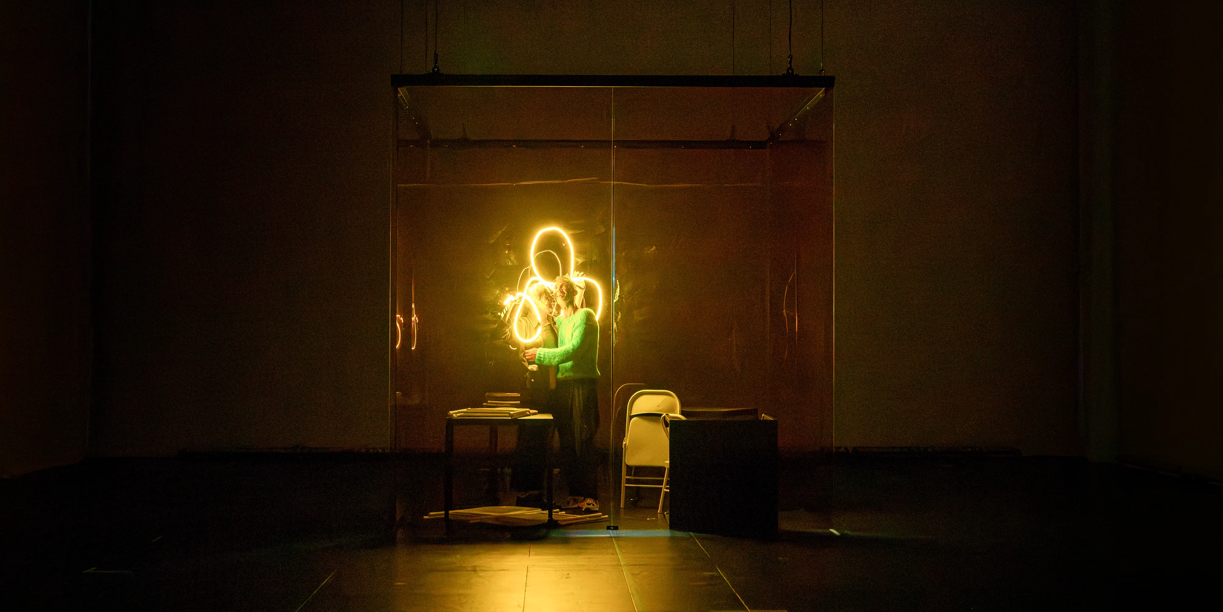 DIRECTION: Jette Steckel STAGING: Florian Lösche COSTUME: Pauline Hüners DRAMATURGY: Anika Steinhoff WITH: Alicia Aumüller | Judith Hoffmann | Mirco Kreibich | Daniel Lommatzsch | Matthias Neukirch | Sebastian Rudolph | Charlotte Schwab | Nikola Weisse | Thomas Wodianka