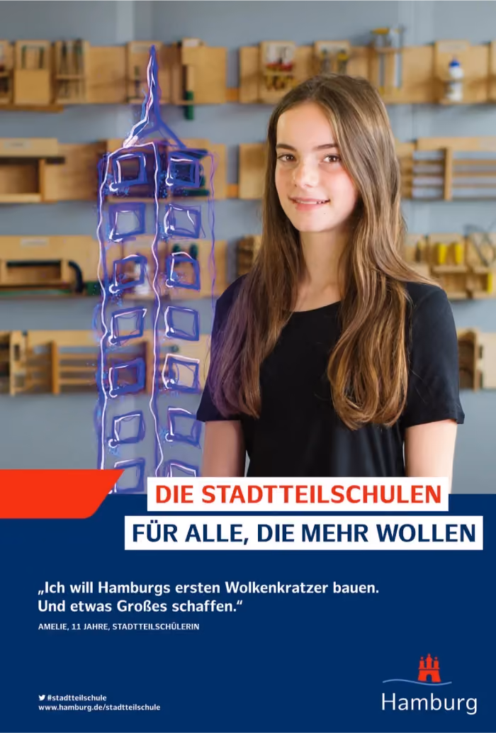 Schulporträt aus der Kampagne der Hamburger Stadtteilschulen