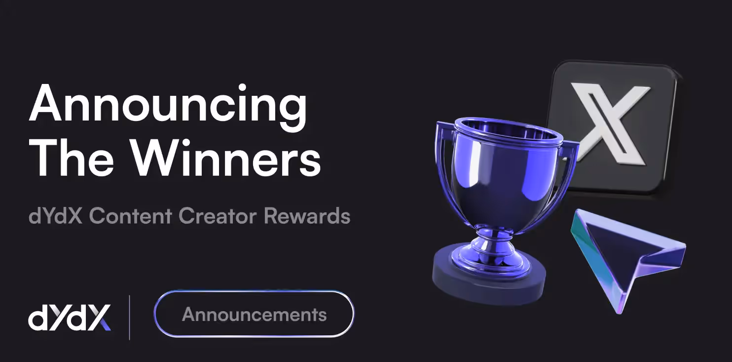 dYdX Content Creator Rewards: Winners Announced
