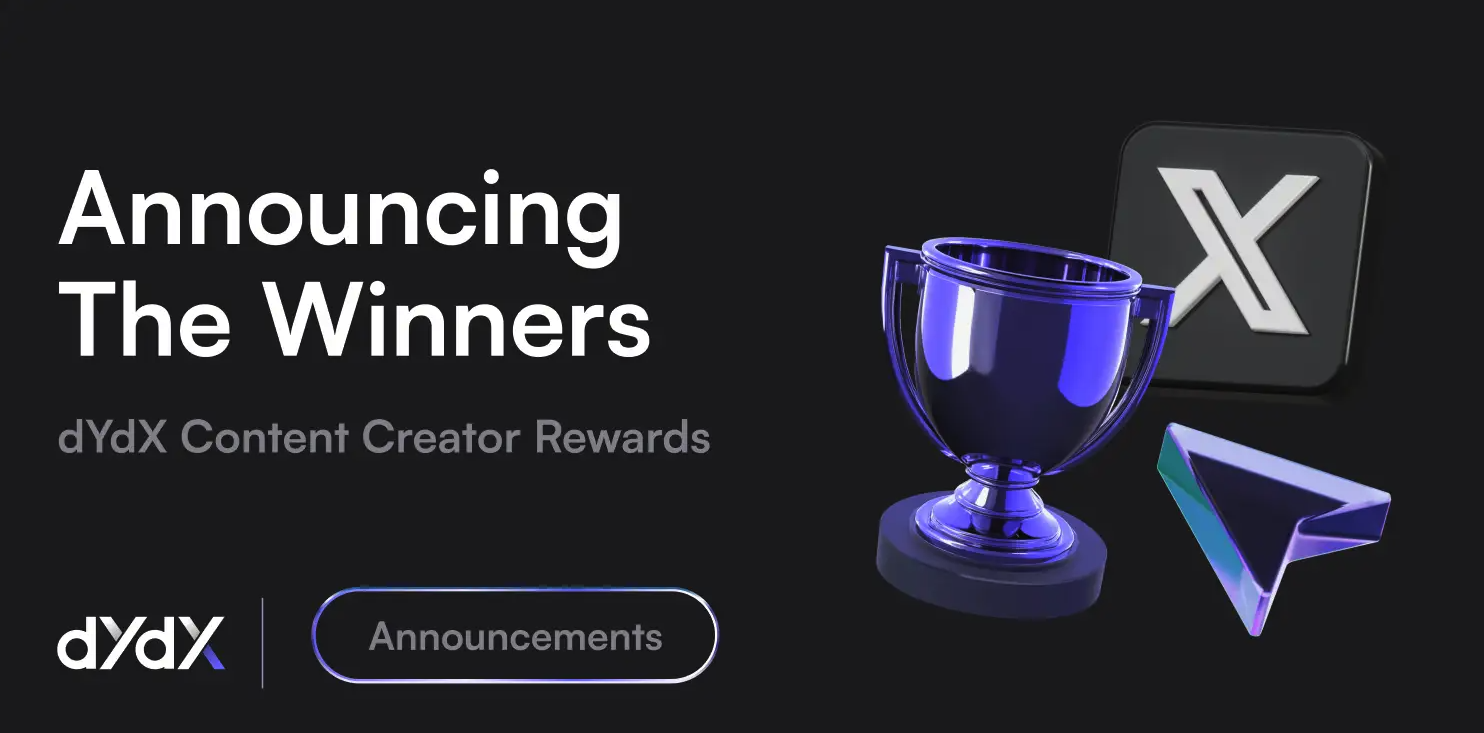 dYdX Content Creator Rewards: Winners Announced