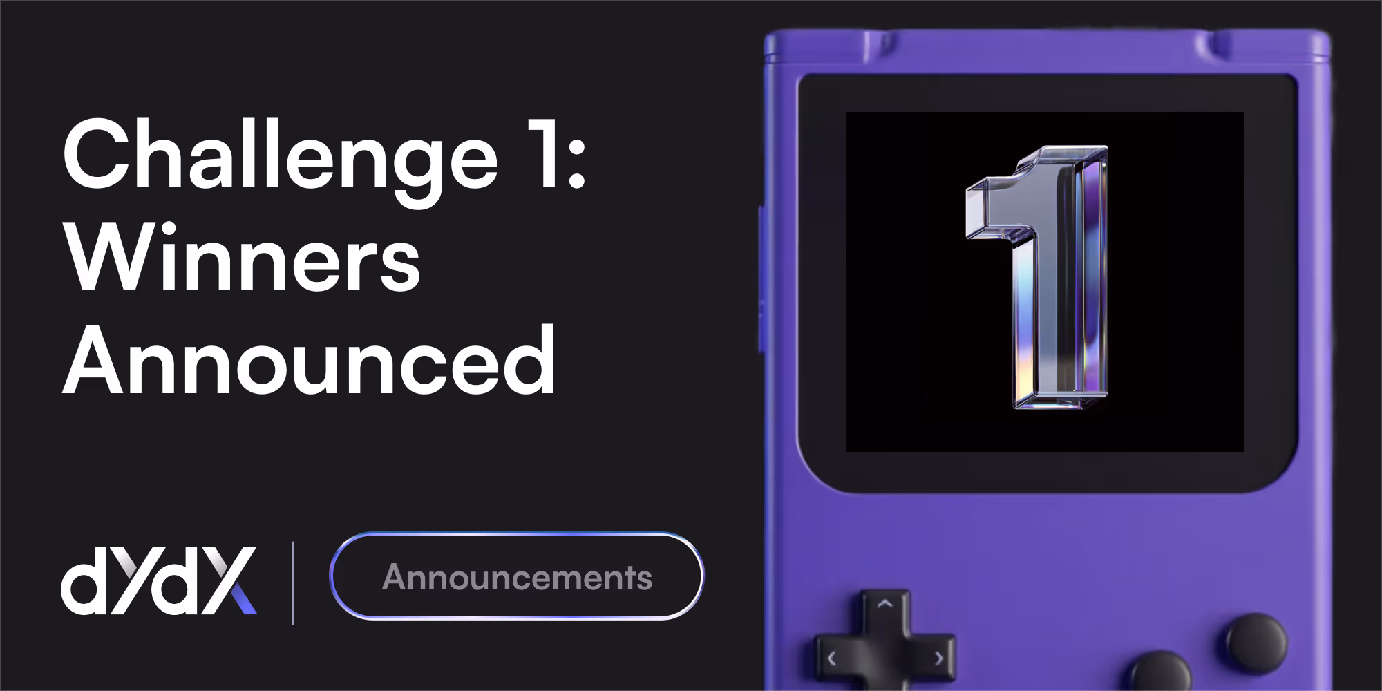 dYdX Weekly Challenge Series: Challenge 1 Winners Announced