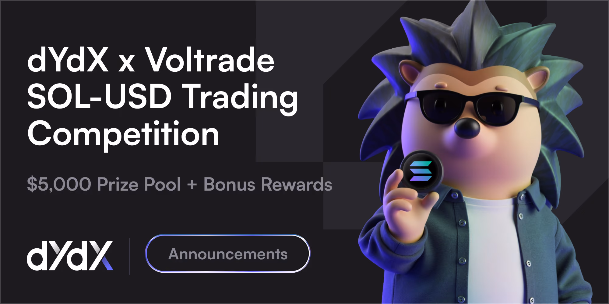 dYdX x Voltrade SOL-USD Trading Competition: $5,000 in Rewards