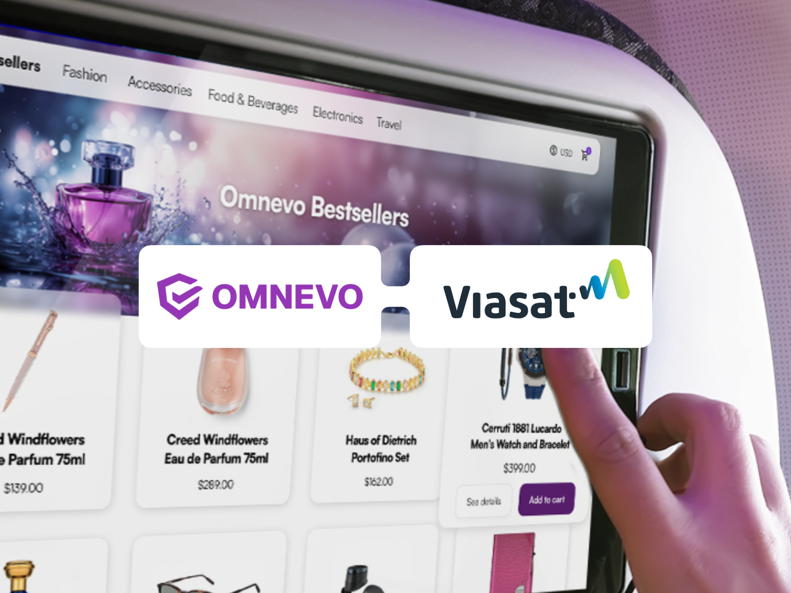 Omnevo and Viasat To Transform In-Flight Retail with Seamless, Connected Passenger Experiences