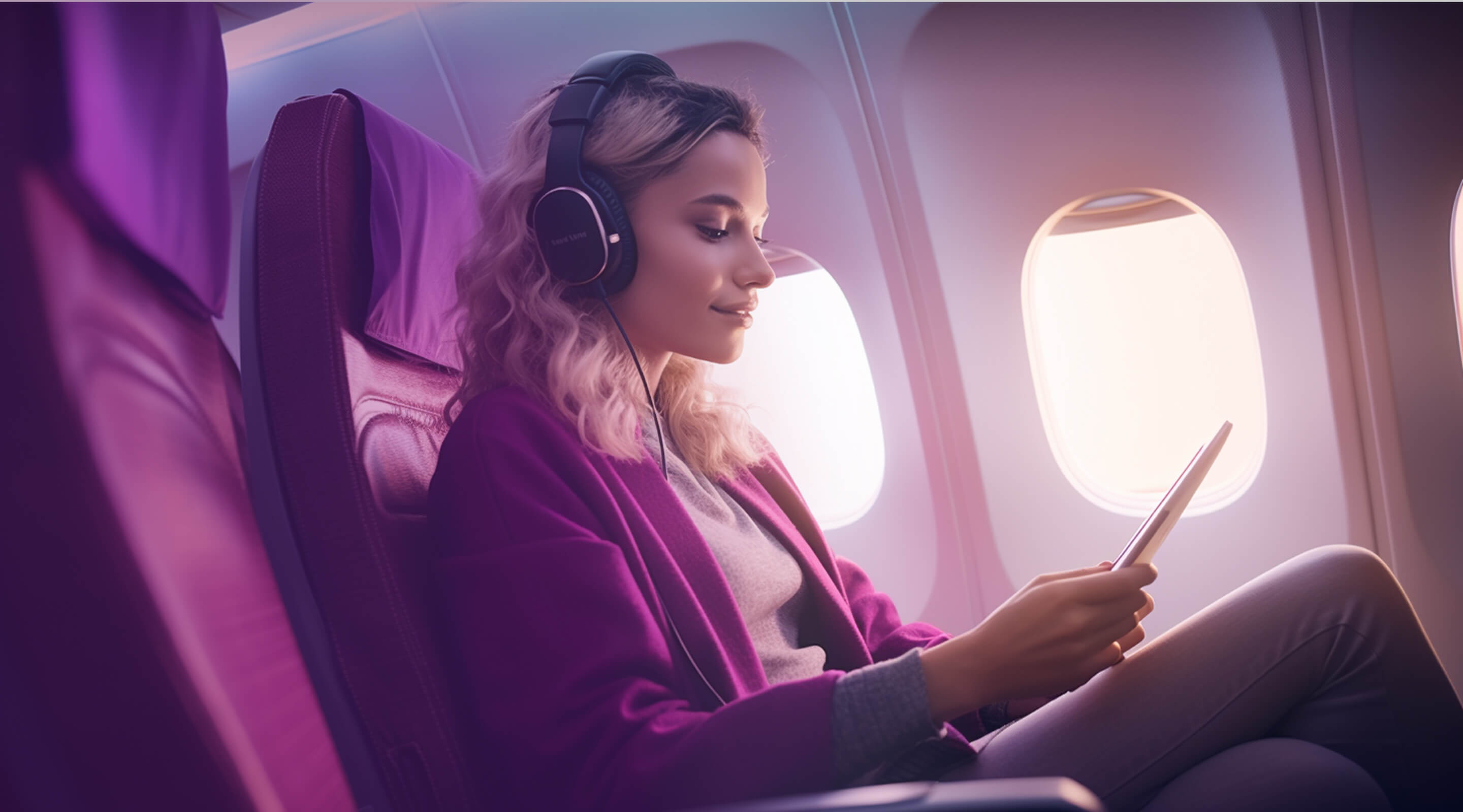 Passenger pre-ordering a meal before travel