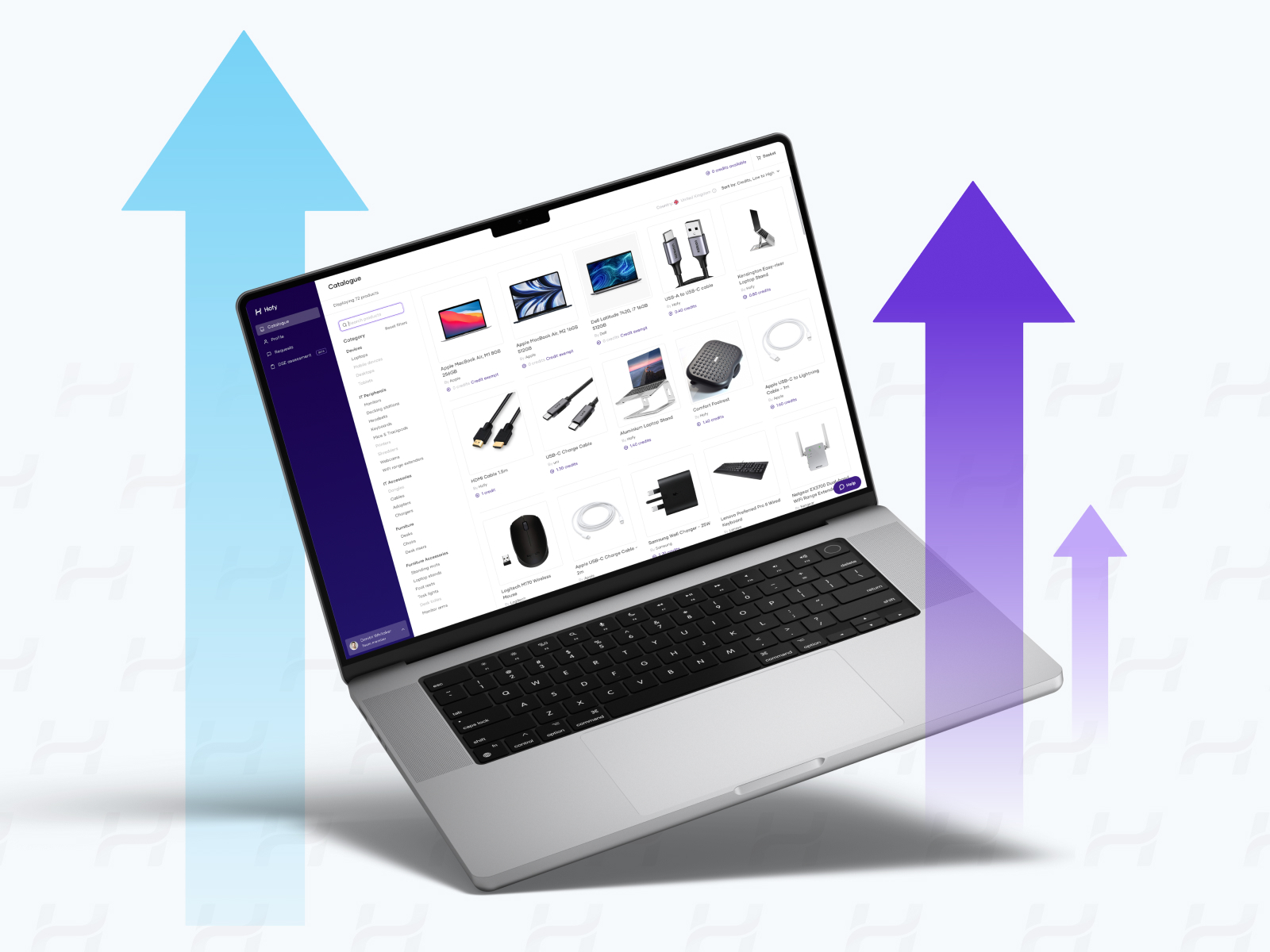 The most popular products ordered on Hofy, for every team