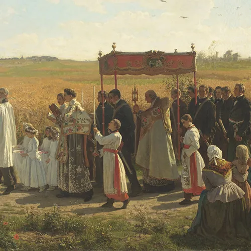Painting of a Eucharistic Procession