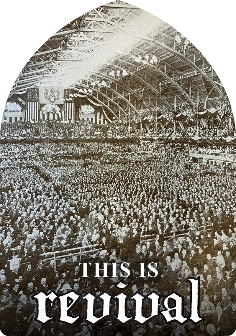 Crowd at a large event in the 1920s