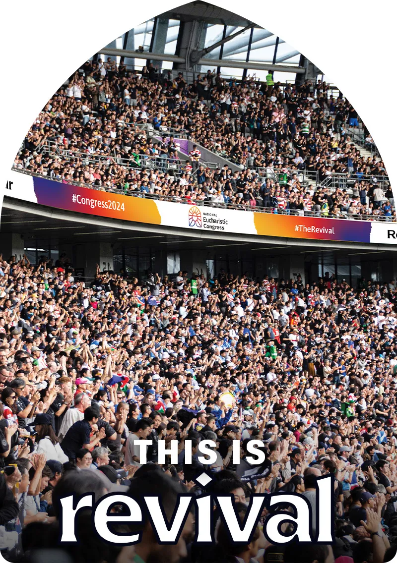 Crowd at the Eucharistic Congress in Indianapolis
