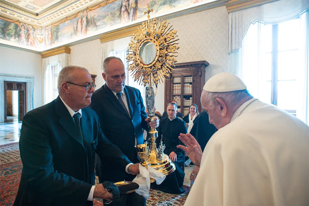 Eucharistic Procession at an event