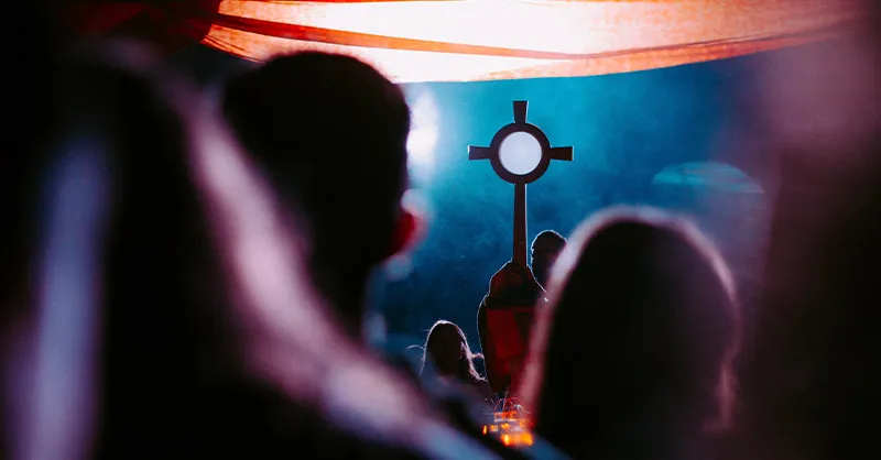 Group of people in Adoration