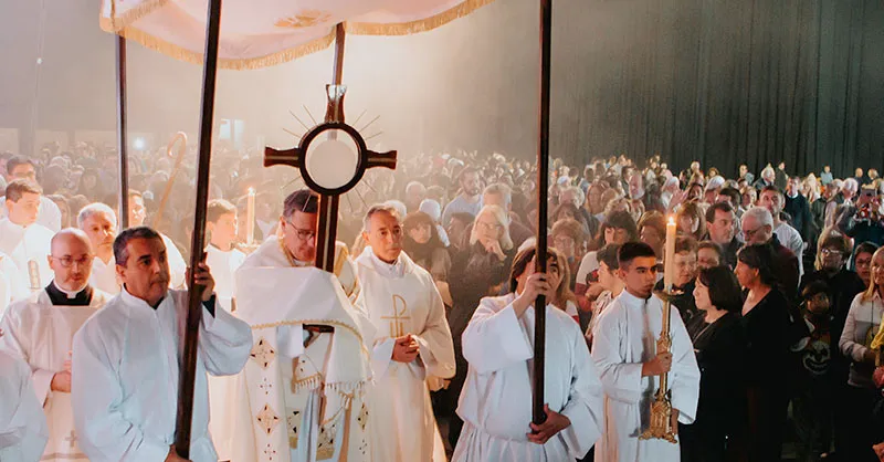 People listening to keynote talk