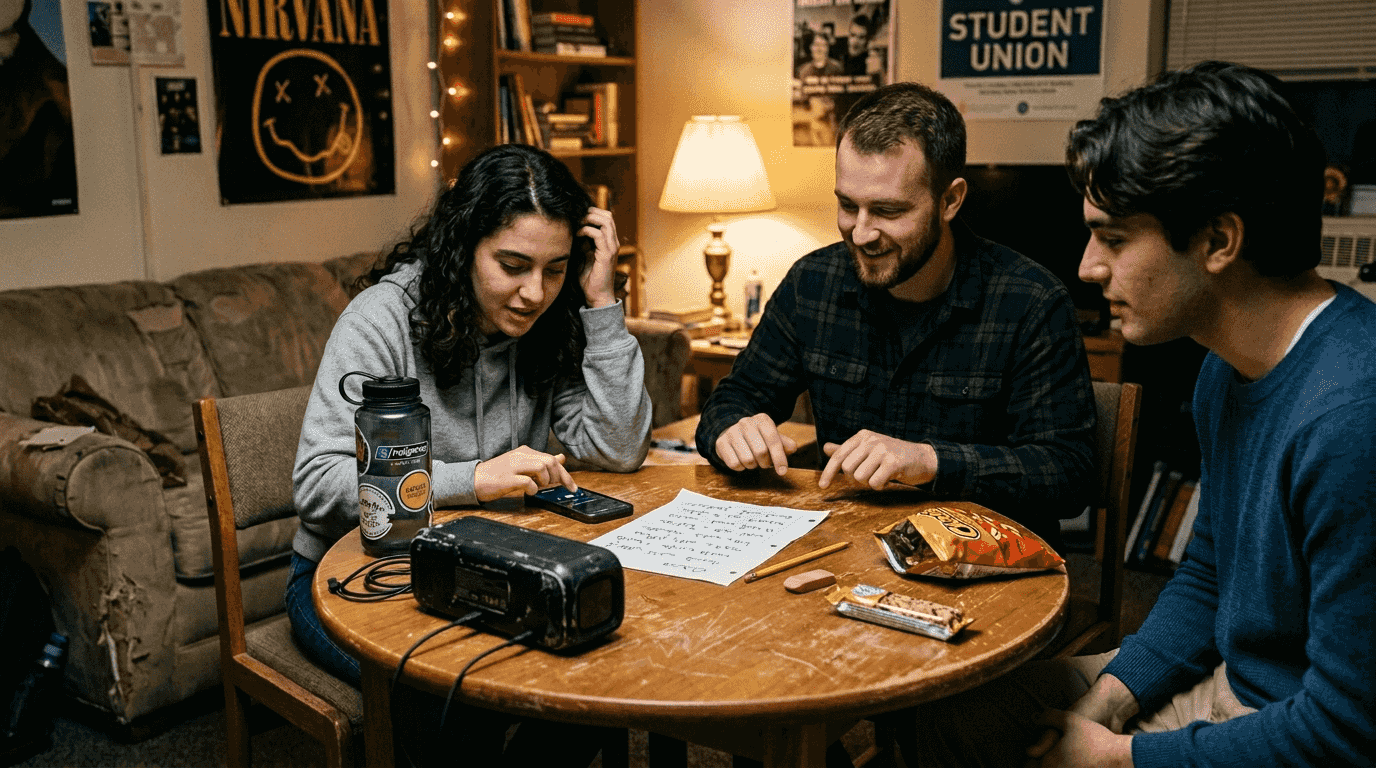 Students practicing language with song lyrics