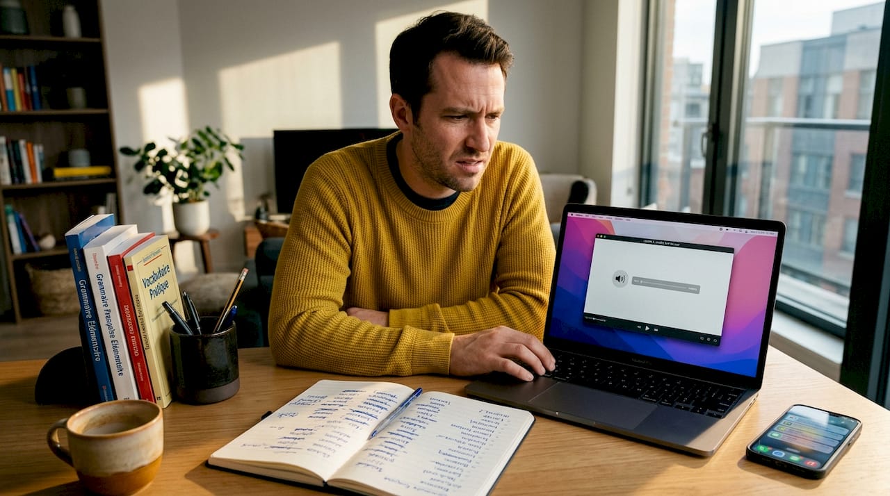 Learner facing obstacles with French listening
