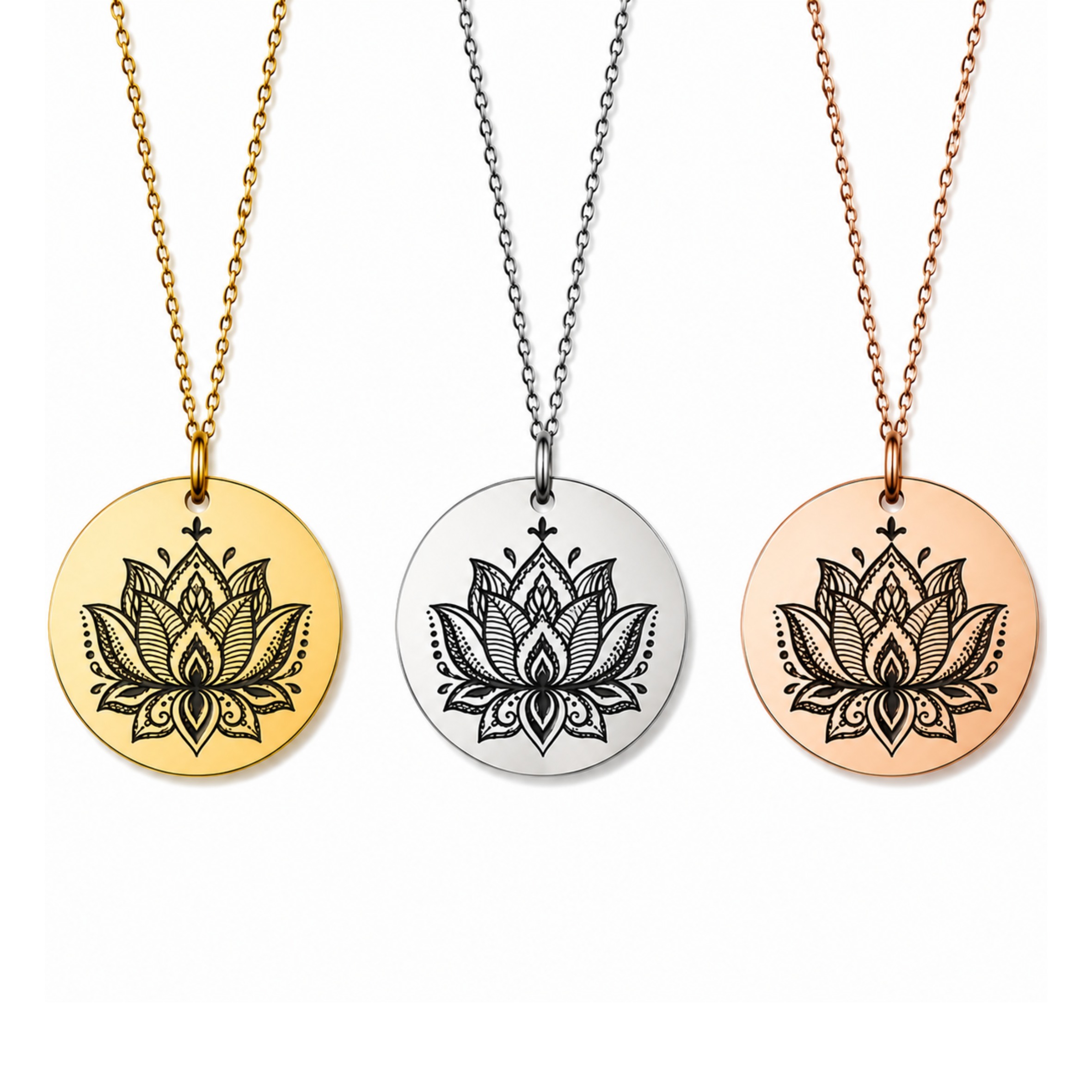 Halskette mit Lotus