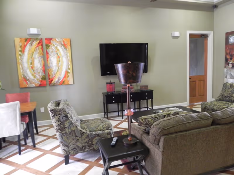 Lounge with television