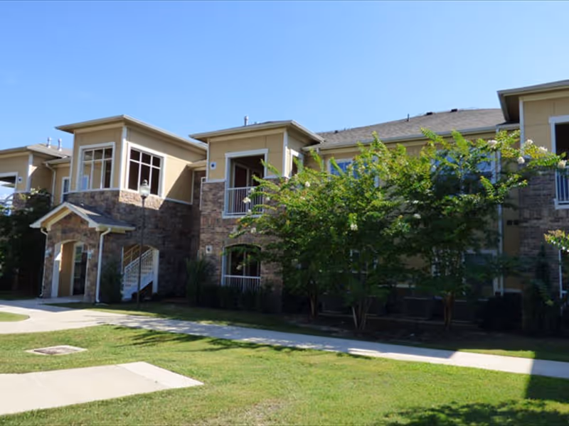 Exterior building with trees