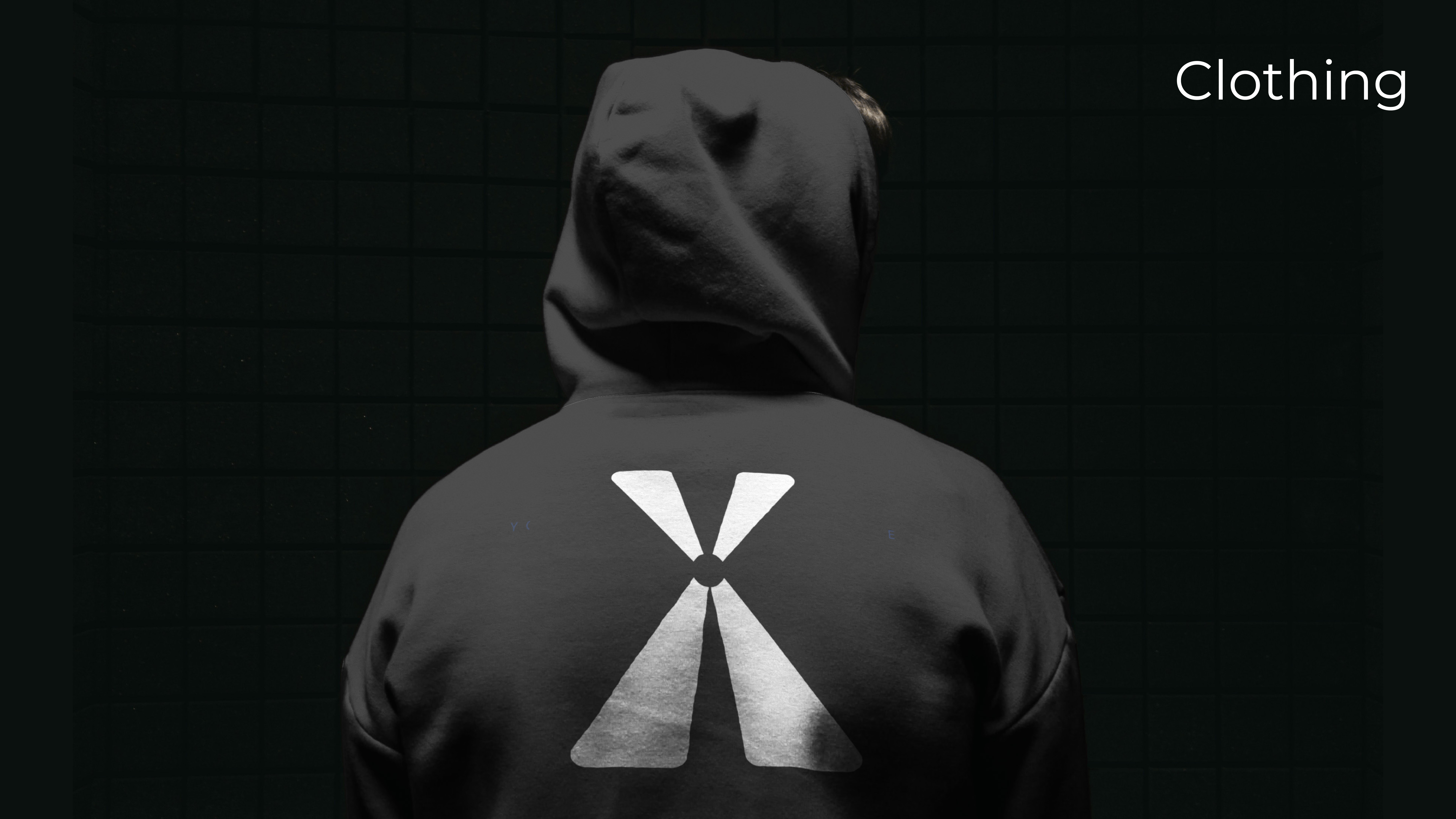 Zhanna Postupaylo | Sketch Creative | Image of a man in black hoodie with Flowkit logo on the back.