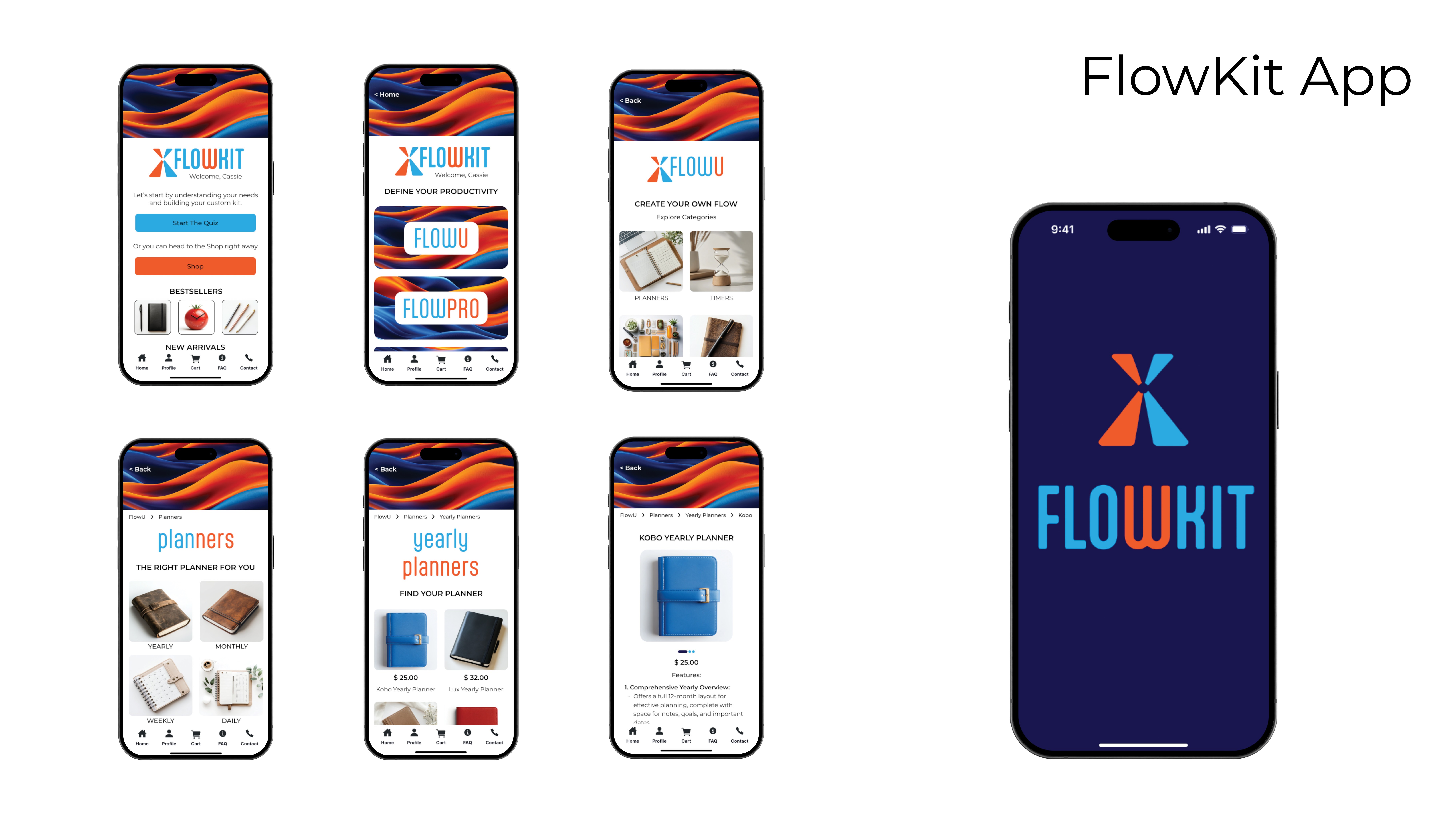 Zhanna Postupaylo | Sketch Creative | Image of Flowkit app interface.