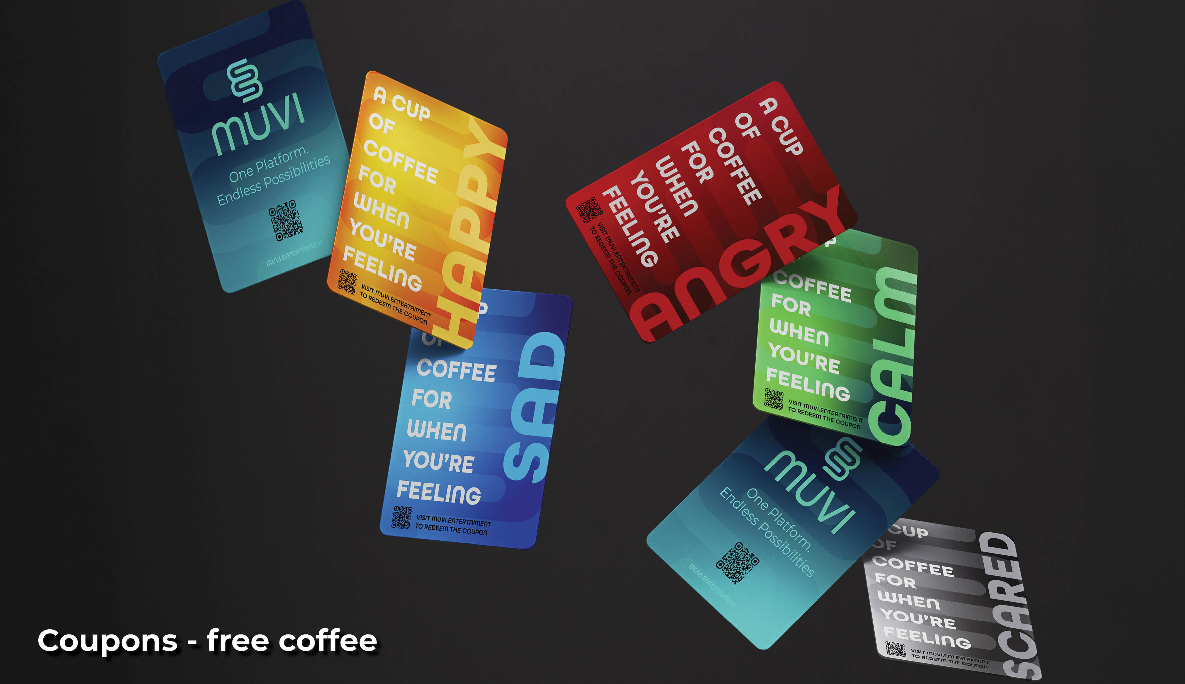 Zhanna Postupaylo | Sketch Creative | Image of postcards for MUVI campaign