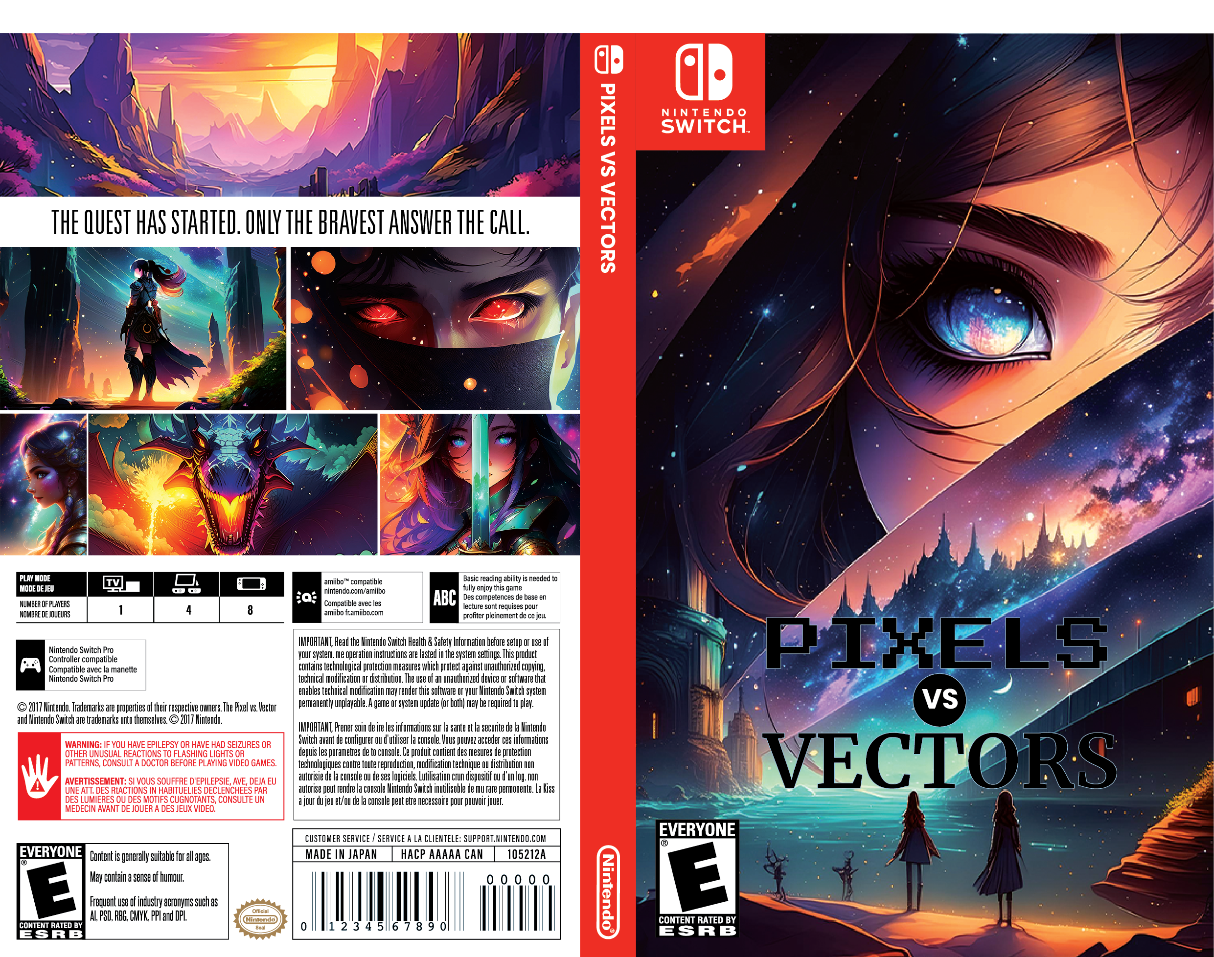 Zhanna Postupaylo | Sketch Creative | Image of a video game insert featuring fantasy landscape and characters