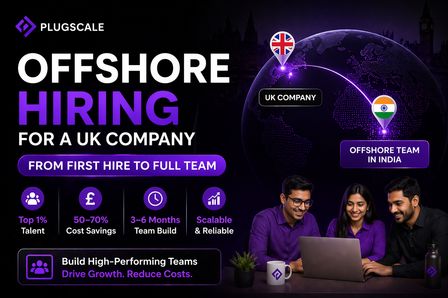Offshore Hiring for a UK Company: From First Hire to Full Team
