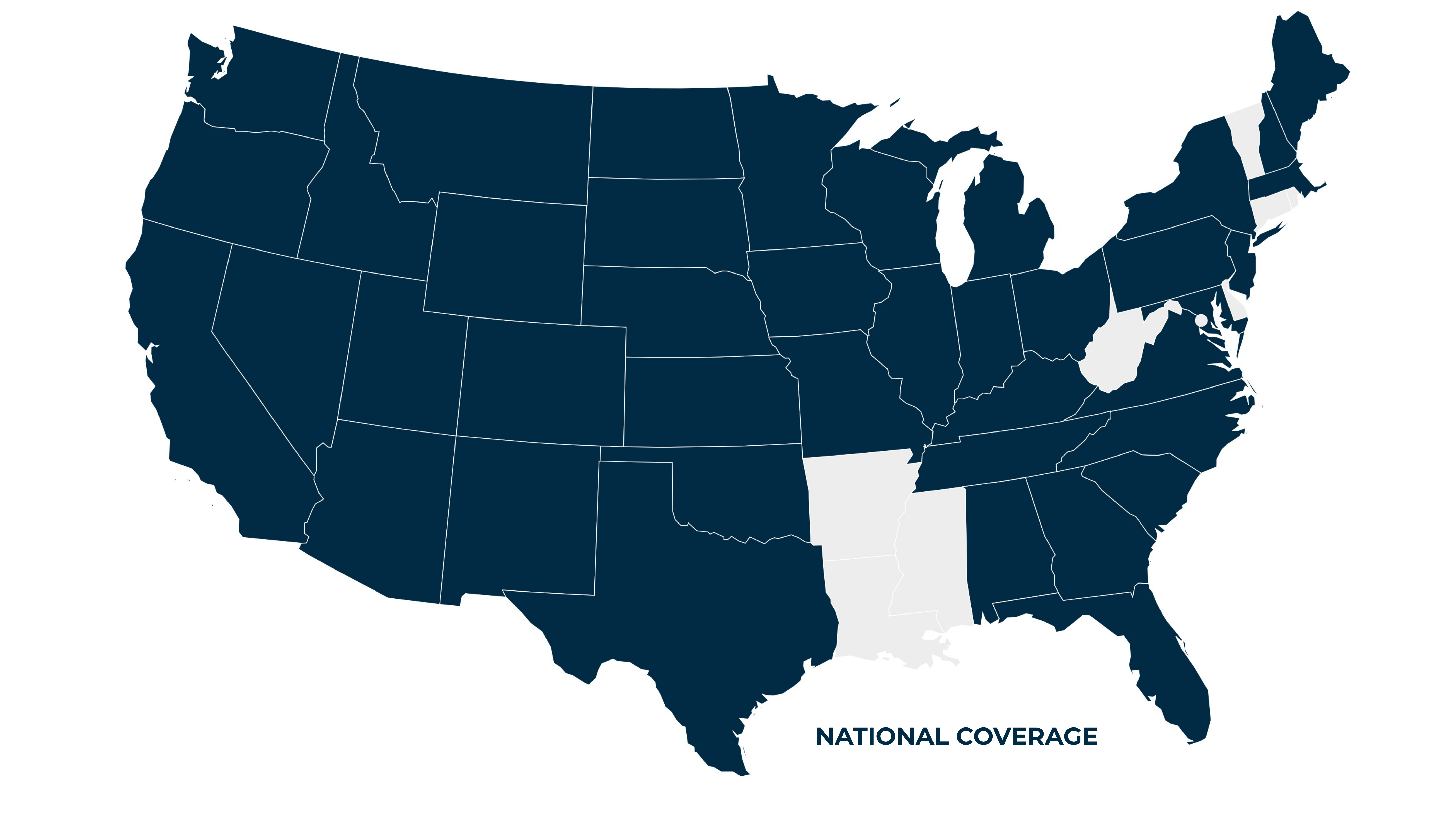 U.S. map showing locations for Mereo Networks